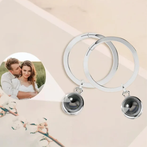 מחזיק מפתחות עגול+תמונה מוצפנת