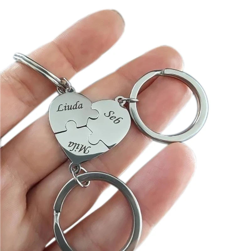 סט מחזיקי מפתחות+שמות לכל המשפחה