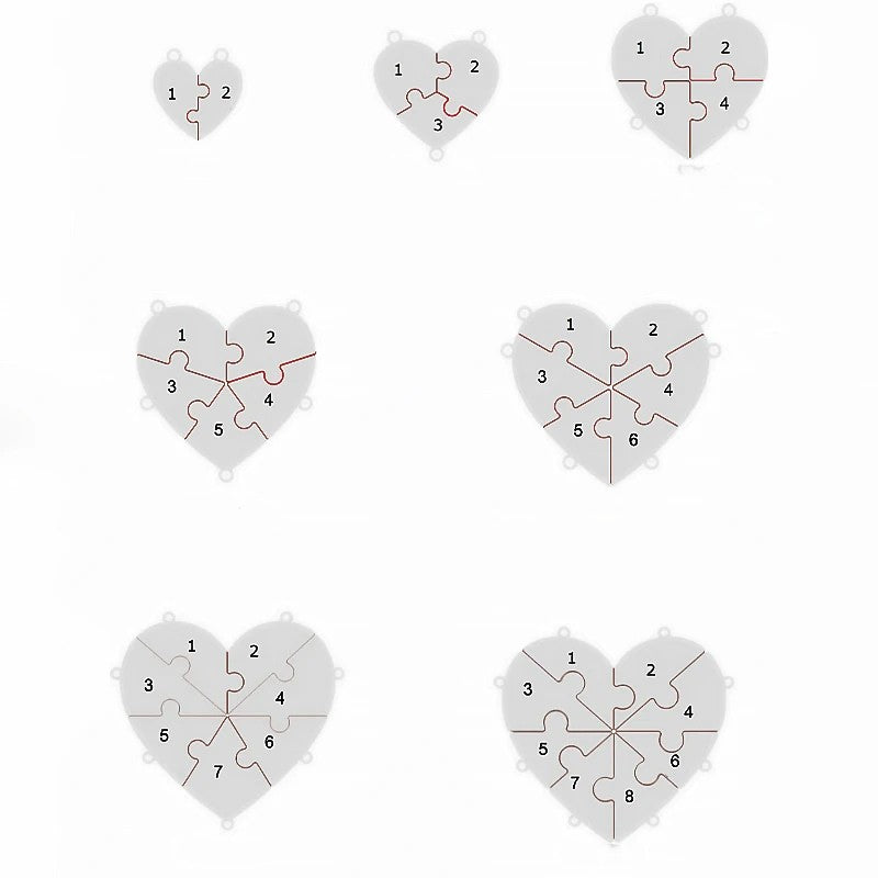 סט מחזיקי מפתחות+שמות לכל המשפחה