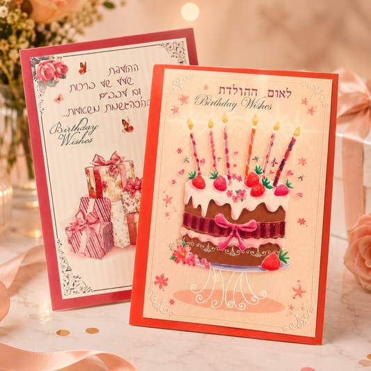 כרטיס מזל טוב מעוצב
