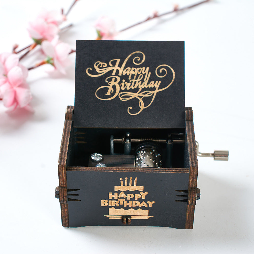 קופסת מוזיקה מעץ