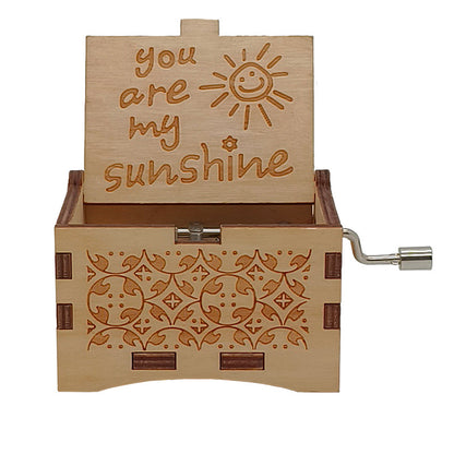 קופסת מוזיקה מעץ