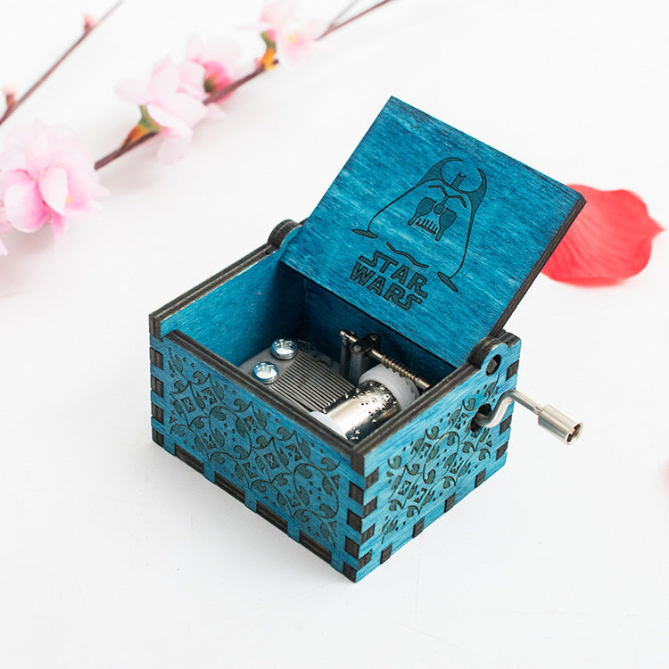 קופסת מוזיקה מעץ