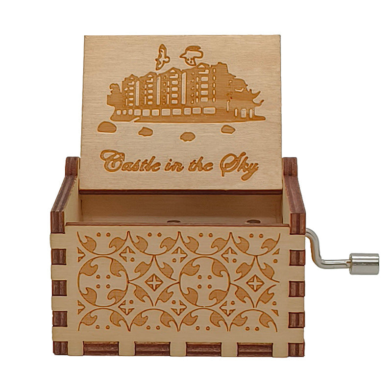 קופסת מוזיקה מעץ