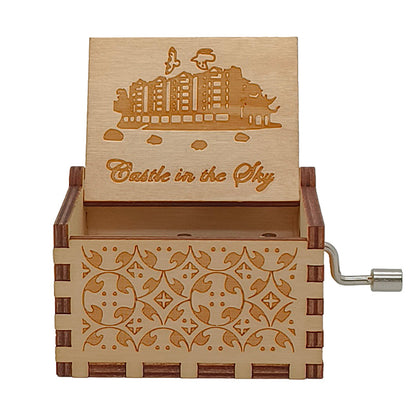 קופסת מוזיקה מעץ