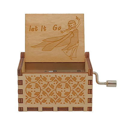 קופסת מוזיקה מעץ