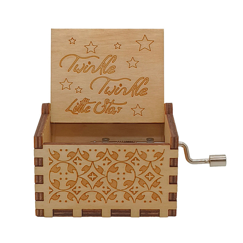 קופסת מוזיקה מעץ