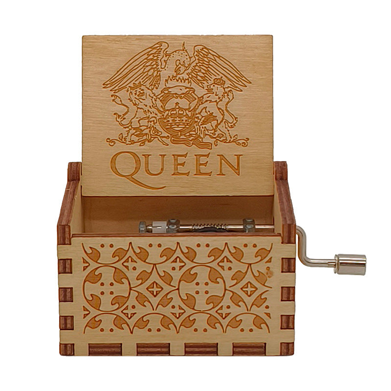 קופסת מוזיקה מעץ